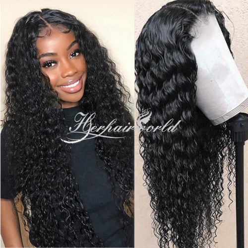 Deep Wave Full 13*4 Frontal Transparet Lace  Wig